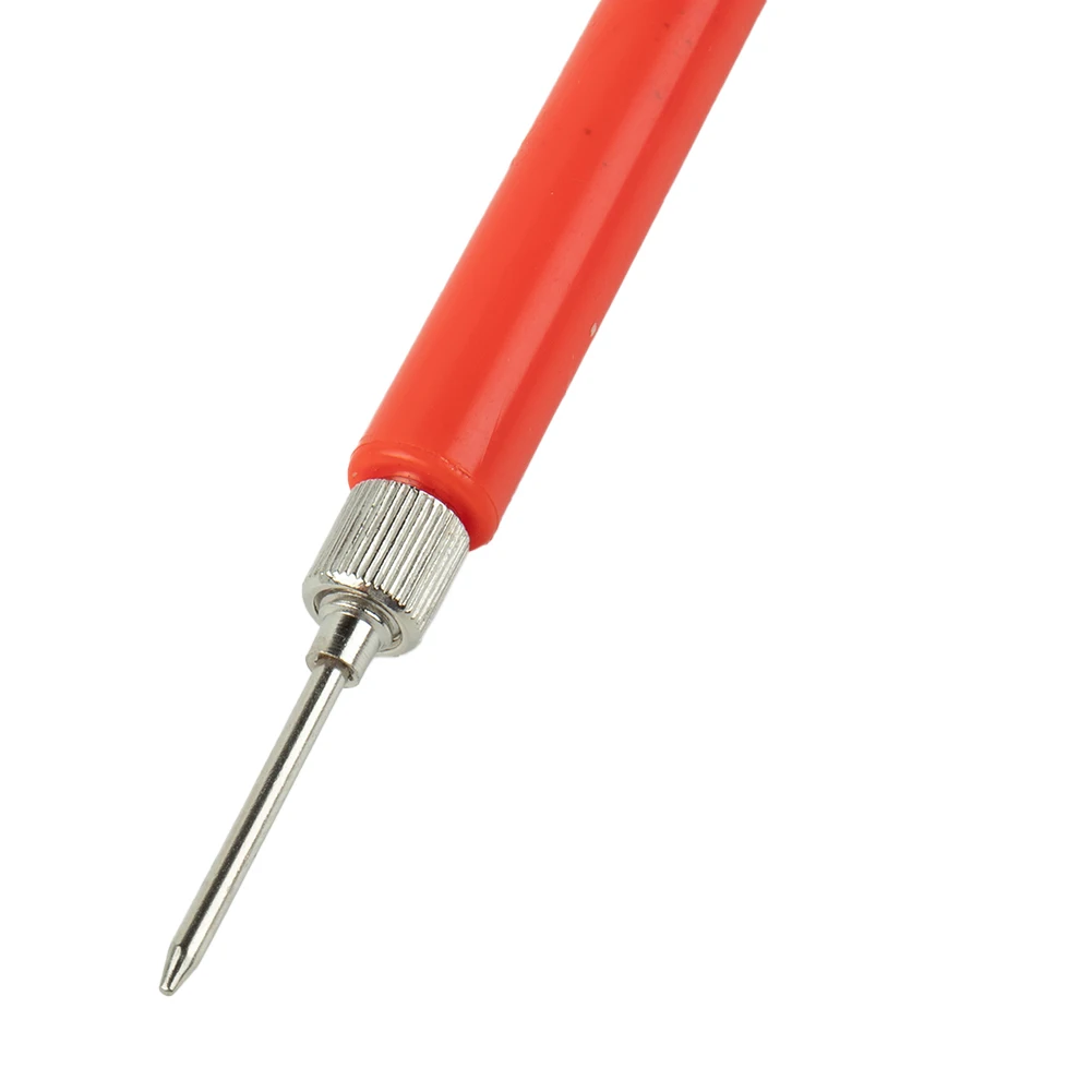 Multimeter Spring Test Probe Tip Insulated Test Hook Wire Connector Probe Leads Needle Tips 128mm 2PCSx