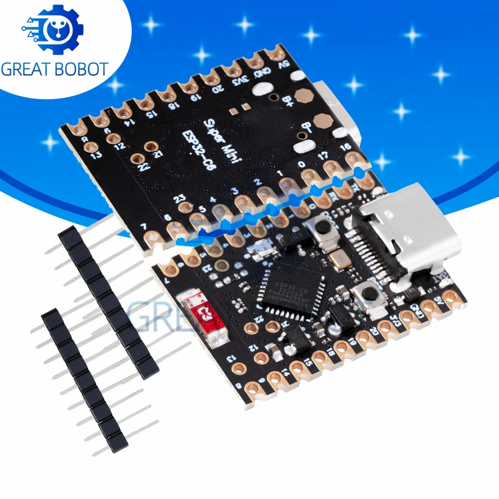 บอร์ดพัฒนา ESP32-C6 สำหรับการเรียนรู้โปรแกรมมิ่ง