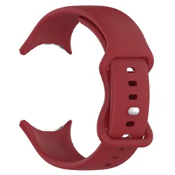 Premium Silicone Strap for Pixel Watch - Elegant & Comfortable Bracelet Accessory (Wine red)
