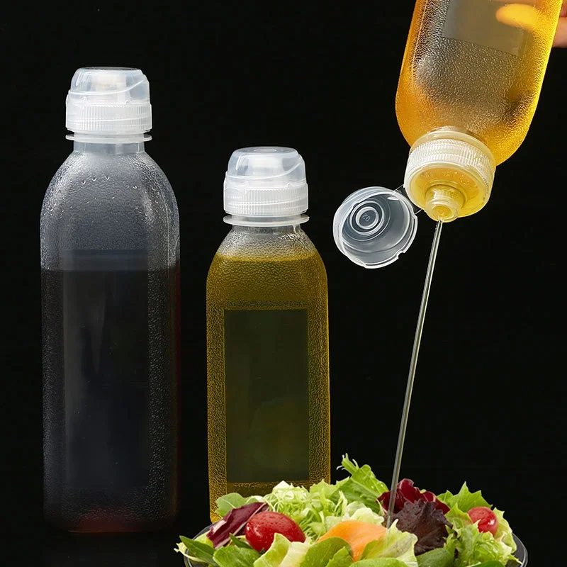300/500/1000ml Squeeze Bottle with Nozzle Ketchup BBQ Sauce Olive Oil Dispenser Oil Container Kitchen Condiment Bottle