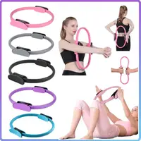 Yoga Pilates Ring Durable Non-Slip Exercise Circle Magic Exercise Circle with Dual Grip for Thigh Pelvic Floor Muscle Training