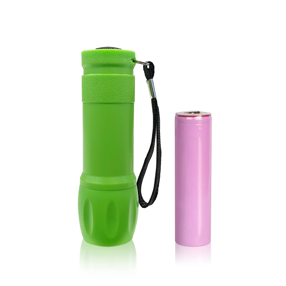 

18650 battery plastic flashlight