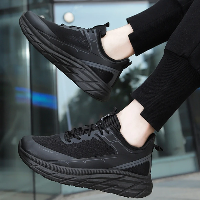 2024 New Sneakers Men Platform Running Sports Shoes Fashion Lace Up Mens Casual Vulcanize Shoes Chunky Non-slip Chaussure Homme 4