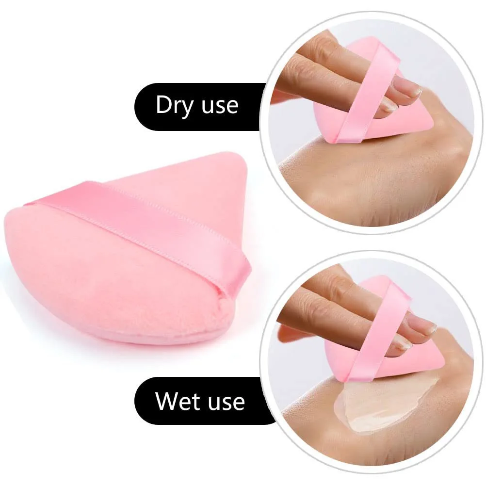Powder Puff Face Makeup Sponge Cosmetics Soft Cotton Face Powder Puff  Washable Velvet Makeup Puff Tools 2