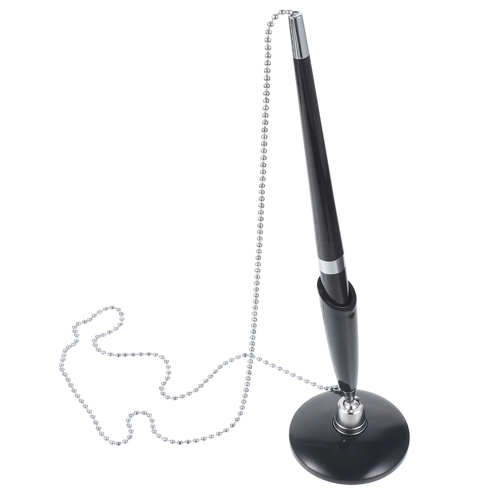 

2pcs Desktop Pens with Chain Multi-use Business Pens Professional Writing Pens Security Pens
