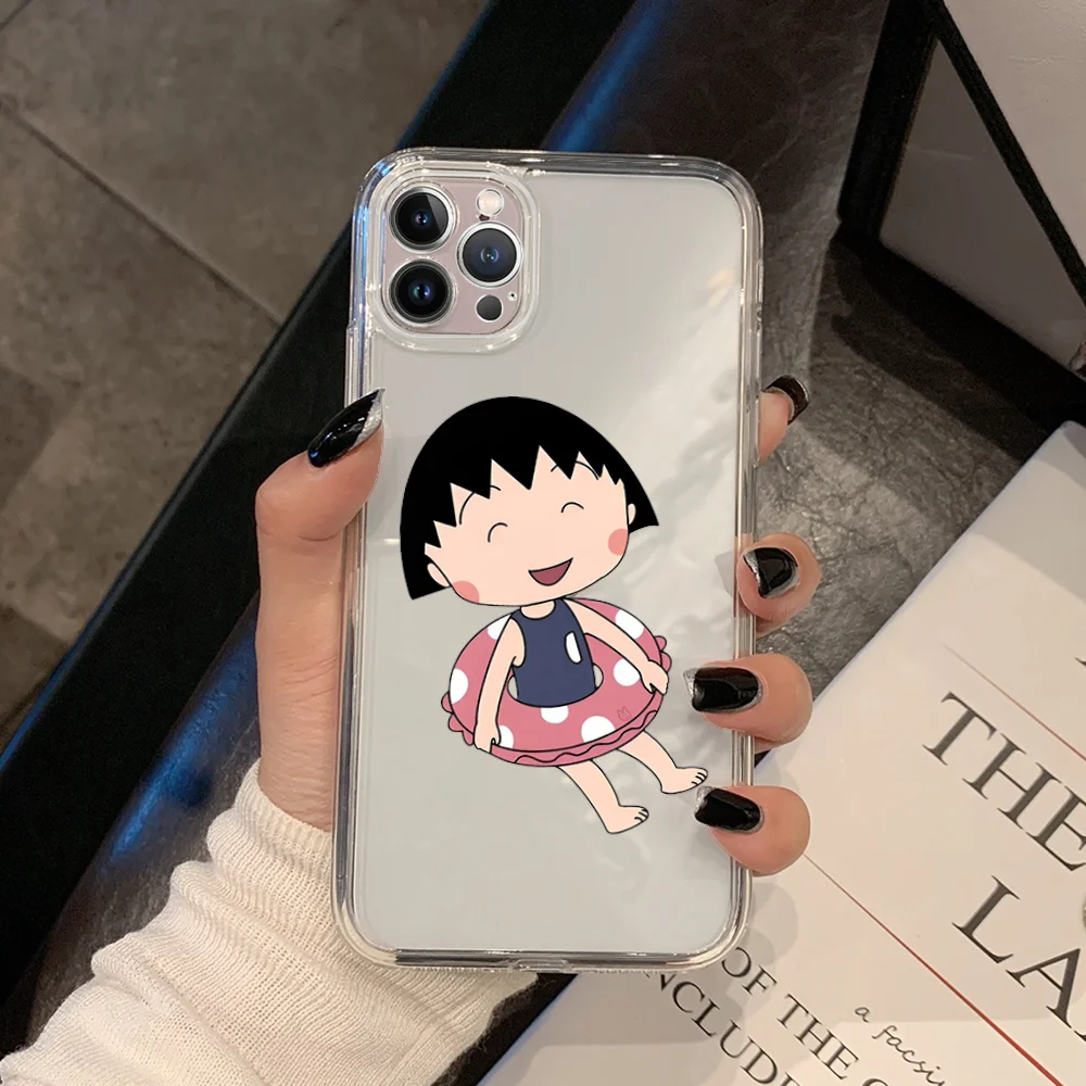 Apple - maruko Japan Kawaii Chibi Maruko-chan magnetic stand phone case for