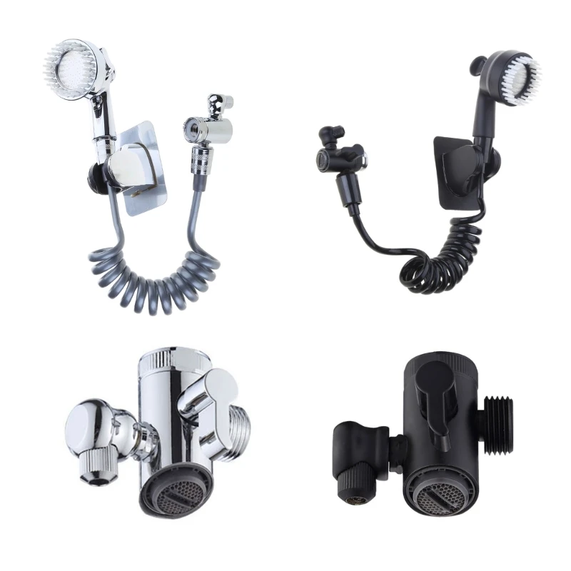 Multi-functional Swivels Faucet Extender Adjustable Shower Head Included Practical Sink Faucet Extension for Bathroom Drosphip