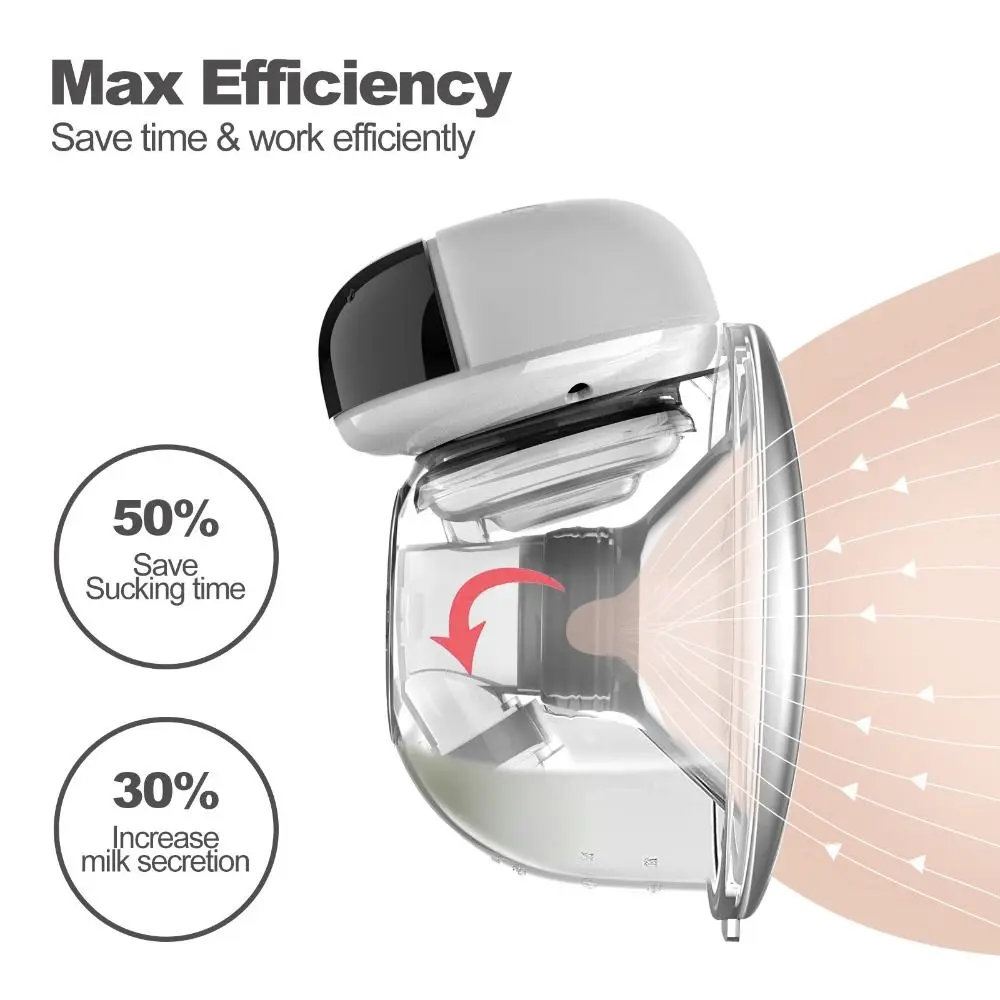 Wireless Rechargeable Electric Breast Pump for Women