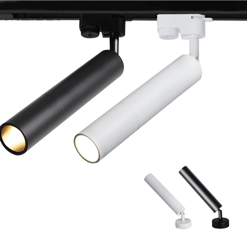 LED track light clothing store Windows showrooms exhibition spotlight led cob spot lamp ceiling rail traditional collection Lamp 4