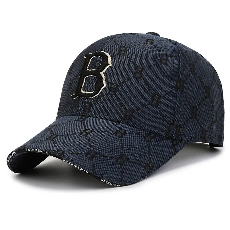 Summer Fashion Color Men's Popular Baseball Cap Letter B Embroidery Unisex Snapback Hip Hop Outdoor Sun Protection Hat for Women 2