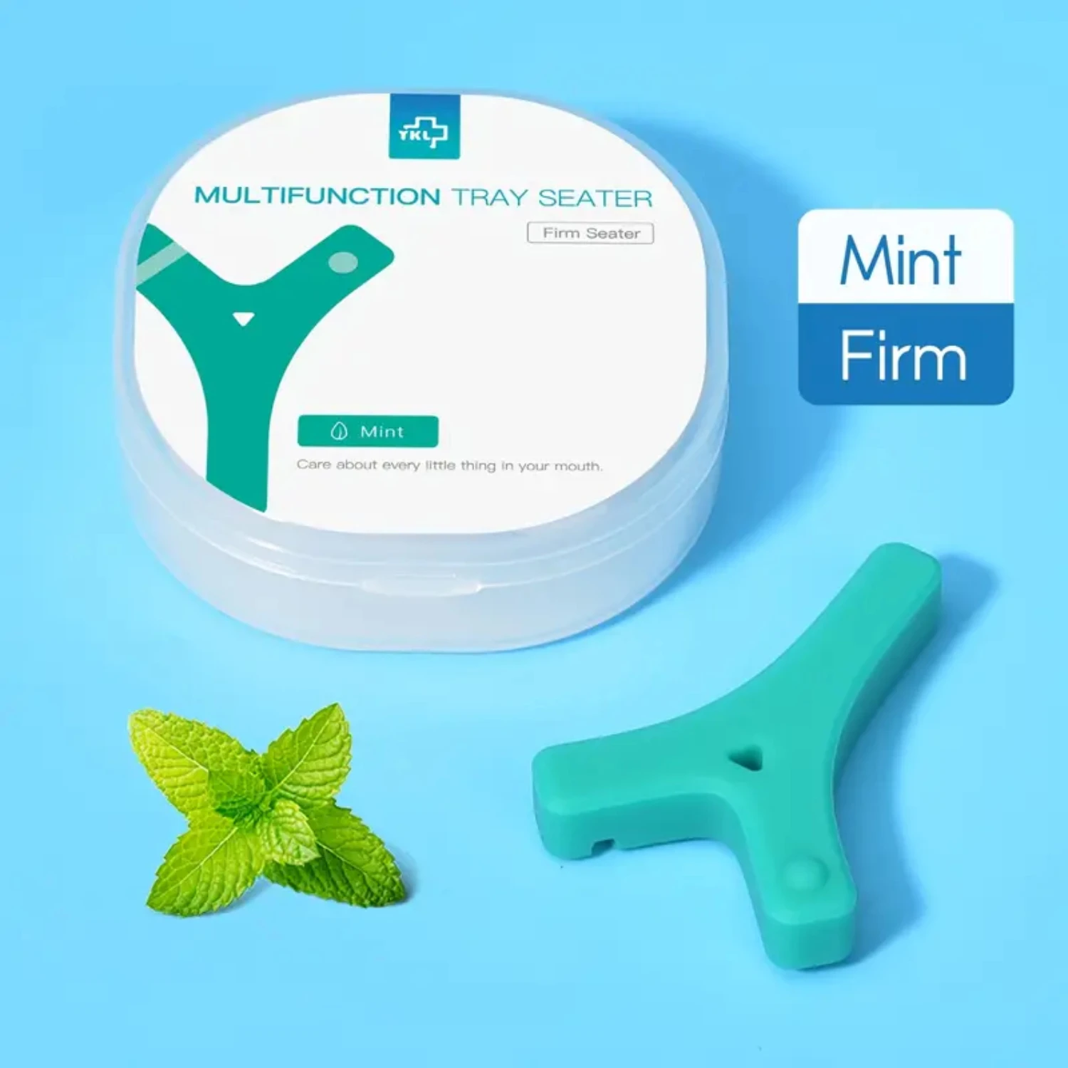 Refreshingly delicious Y-Kelin Y-Shaped aligner chewing teeth in minty and strawberry flavors-2 packs