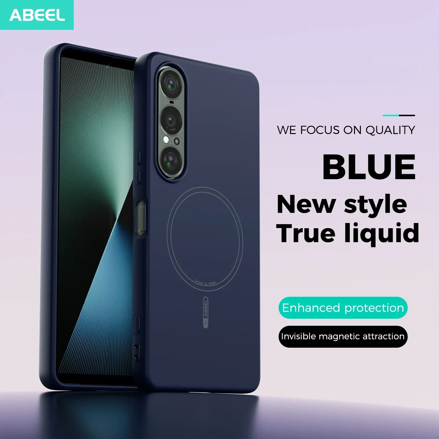 Silicone Magnetic Phone Case with Liquid Comfort and Flocking Protection