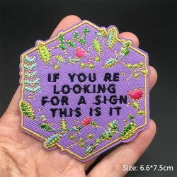 Vibrant Pink Punk Cartoon Embroidered Iron - on Patches (Gun Metal)