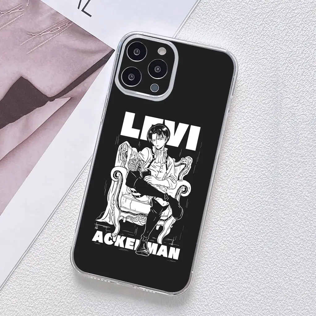 Attack on Titan Eren & Levi Soft Phone Cover