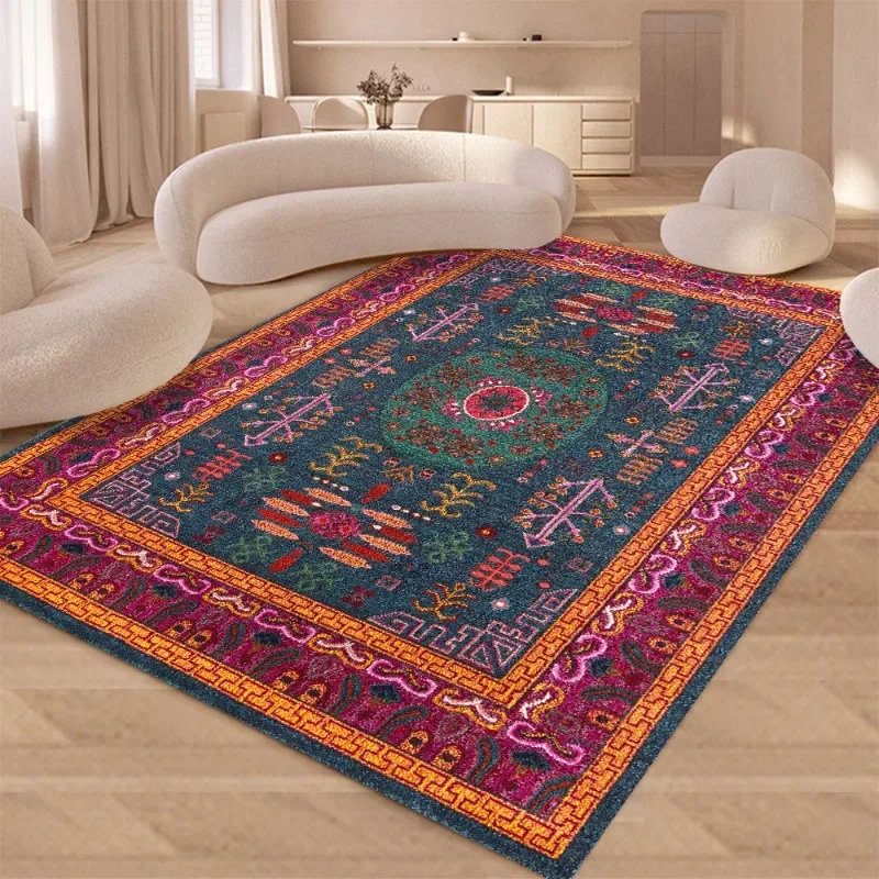 Bohemian-Style Outdoor Carpet for Anti-Mold Moisture-Proof and Dirt-Proof Summer Terrace Camping Mats Home Decoration Rugs