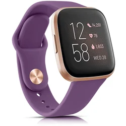 Silicone Sport Watch Band - Adjustable Wrist Strap for Fitness and Lifestyle (Deep Purple)