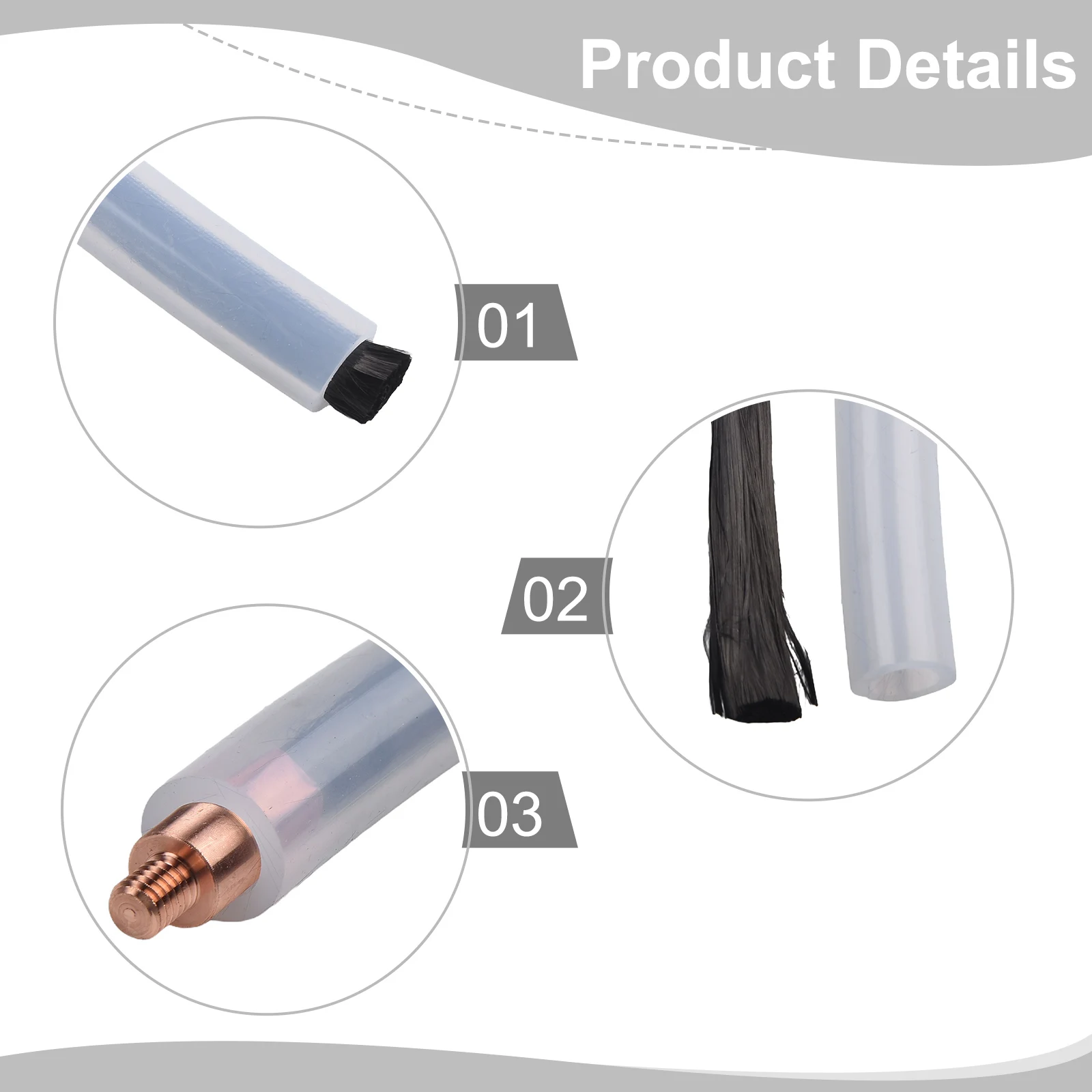 Pickling TIG WIG MIG MAG Brush M6 M8 M10 Cover Cleaning Tool Weld Cleaner Weldseam Carbon Fiber Brush/Acid Scrubbing Brush