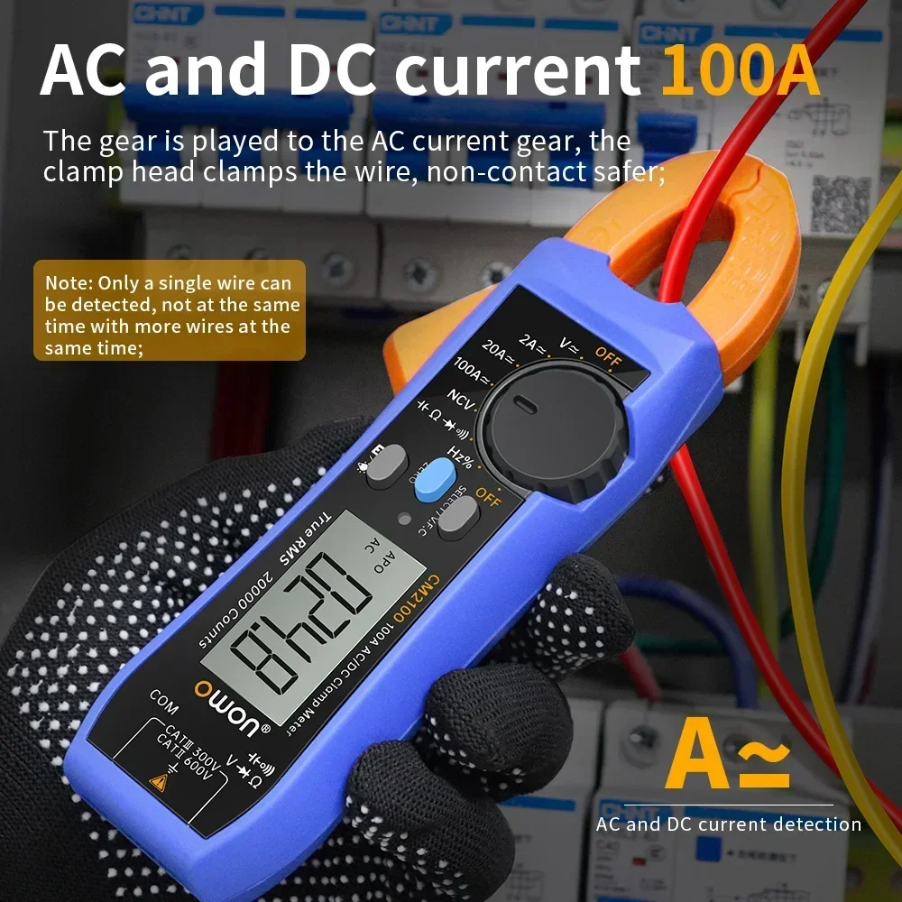 OWON CM2100 CM2100B 디지털 멀티미터 고정밀 20000 카운트 AC/DC 전류 클램프 테스터 True RMS VFC 다이오드 휴대용 전류계