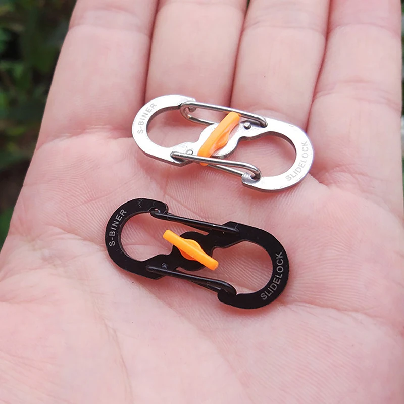 Climbing Carabiner Outdoor Camping Carabiner 8 Shaped S Buckle 5Pcs