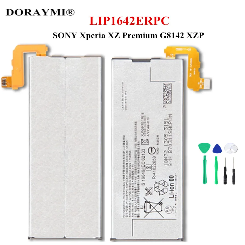 Nuova Batteria Originale 3230Mah Lip1642Erpc Per Sony Xperia Xz Premium G8142 G8141 Sostituzione Del Telefono Bateria + Strumenti Gratuiti