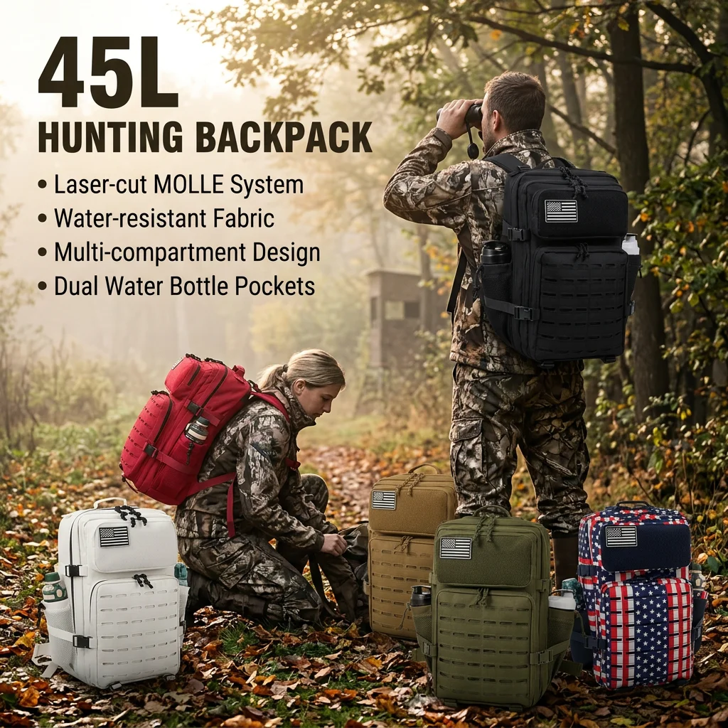 45L Tactical Outdoor Hiking Backpack 1