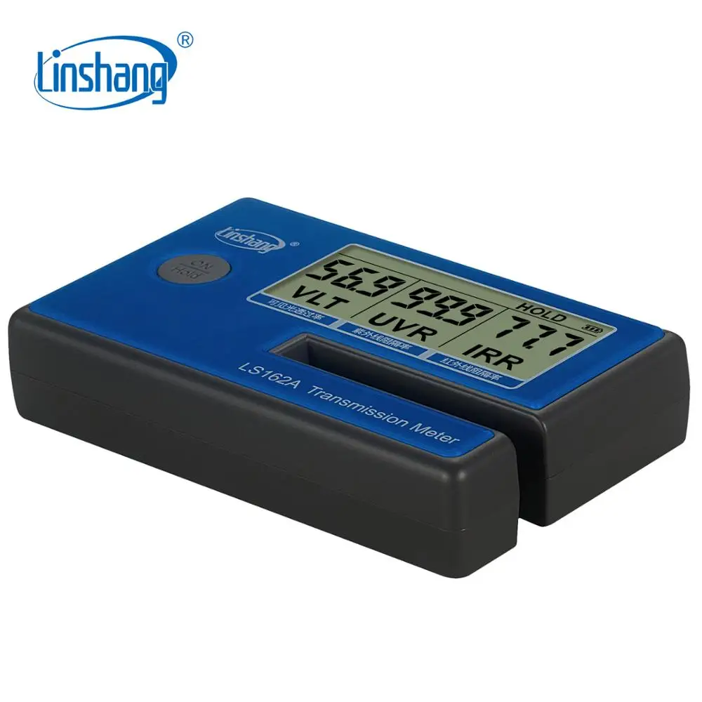 Linshang Handheld Window Film Transmission Meter with 1400nm IR Rejection UV Blocking Rate Visible Light Transmittance LS162A solar film transmission meter