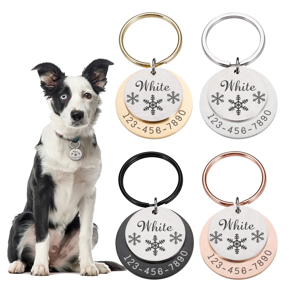 

Personalized Pet Cat Collar Dog Supplies Customized Address with Engraving Name Cats Accessories for Home Necklace Chain for Dog