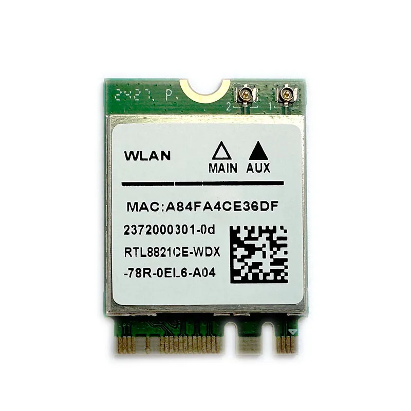 RTL8821CE 802.11AC 1X1 Wi-Fi+BT 4.2 콤보 어댑터 카드 무선 네트워크 카드, DELL ASUS, 중국 Acer RTL8821에 적합