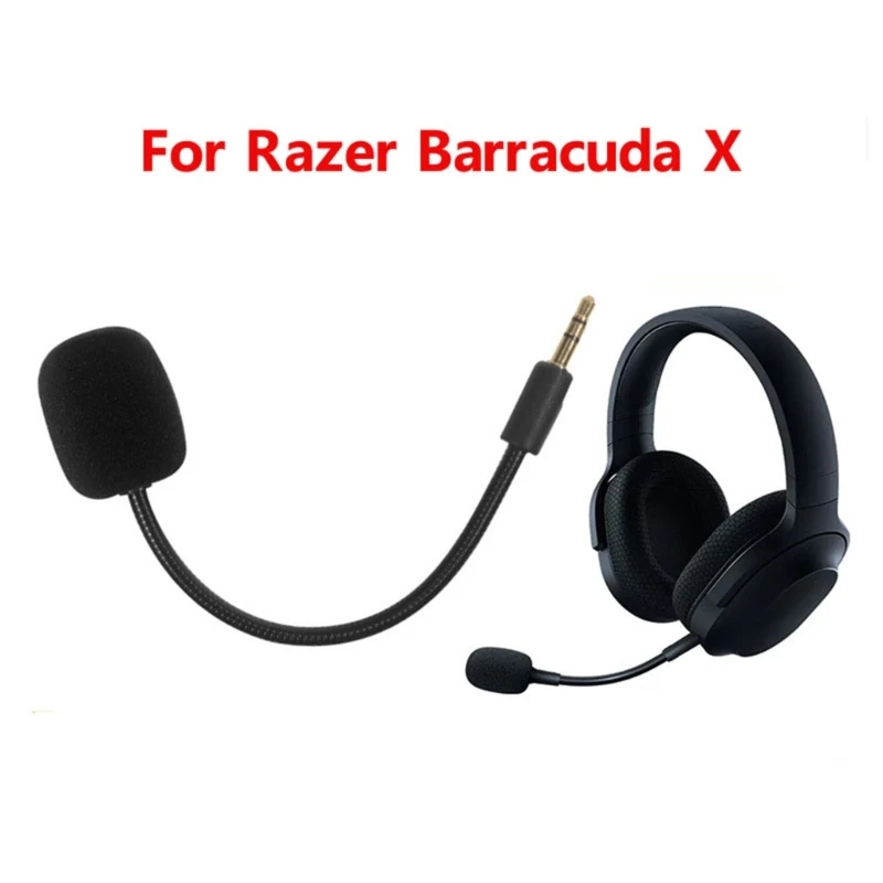 Wired Vocal Microphone Replacement Gaming Mics 3.5mm for razer Barracuda X Headphone