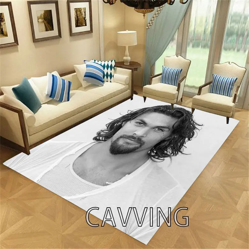 

Jason Momoa 3D Print Carpets Flannel Rugs Anti-slip Large Rug Carpet Home Decoration for Living Room Bedroom