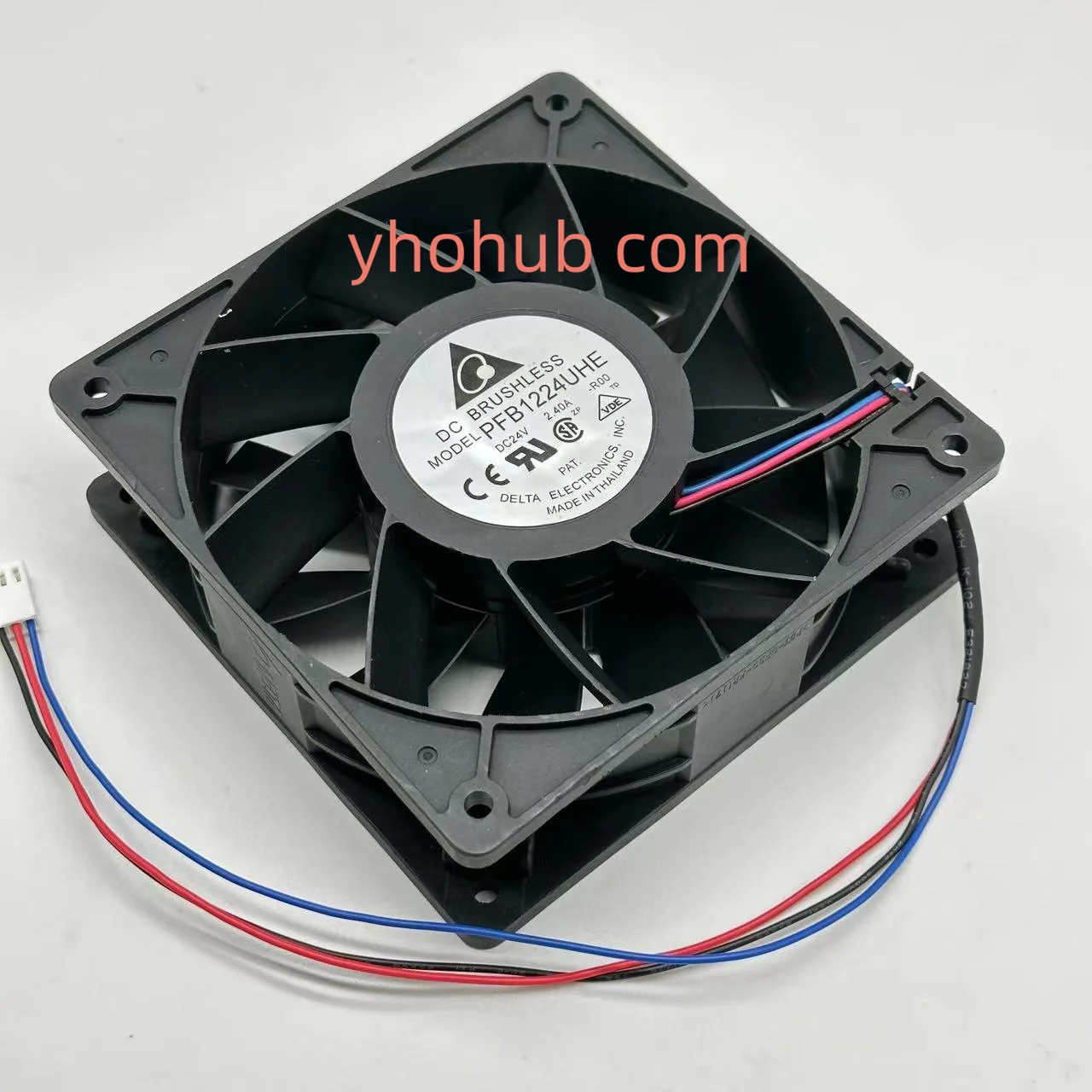 Delta Electronics Pfb1224uhe R00 dc 24v 2.4a 120x120x38 mm Ventilador de Refrigeração do Servidor de Fios