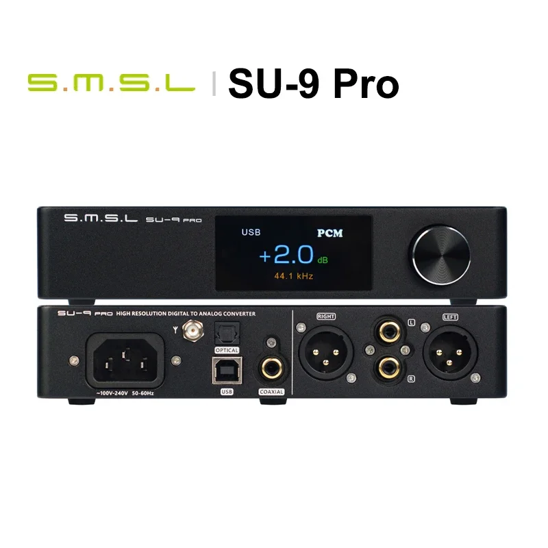 

SMSL SU-9 PRO High-Performance Audio Decoder ES9039MPRO chips DAC AMP MQA-CD Bluetooth5.0 LDAC PCM768 DSD512 SU9 PRO