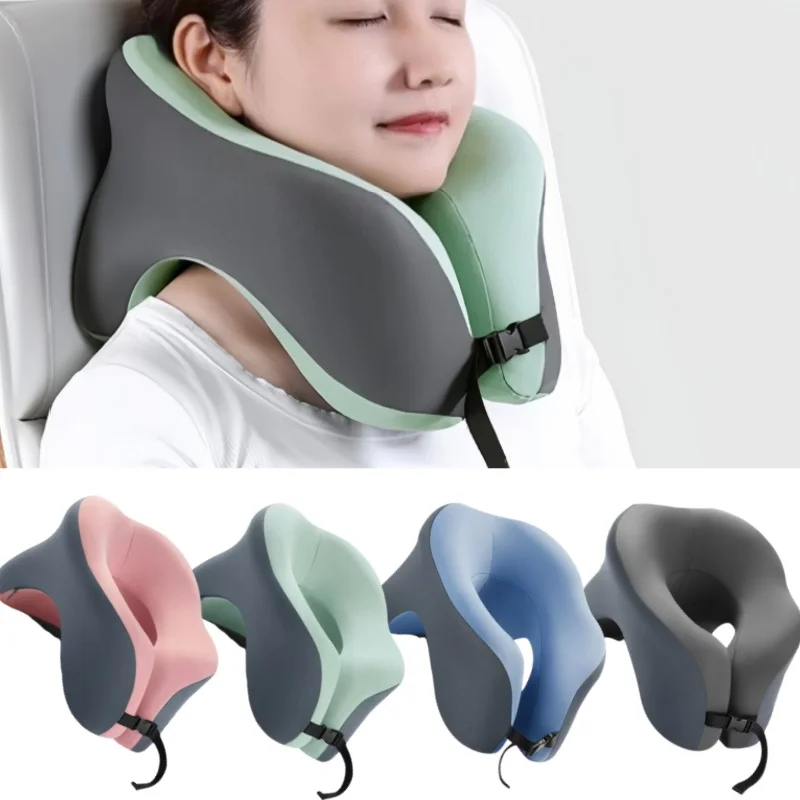 Neck Pillow Portable U-shaped Travel Memory Foam Sleeping Office Nap Car Airplane Ergonomic Head Support