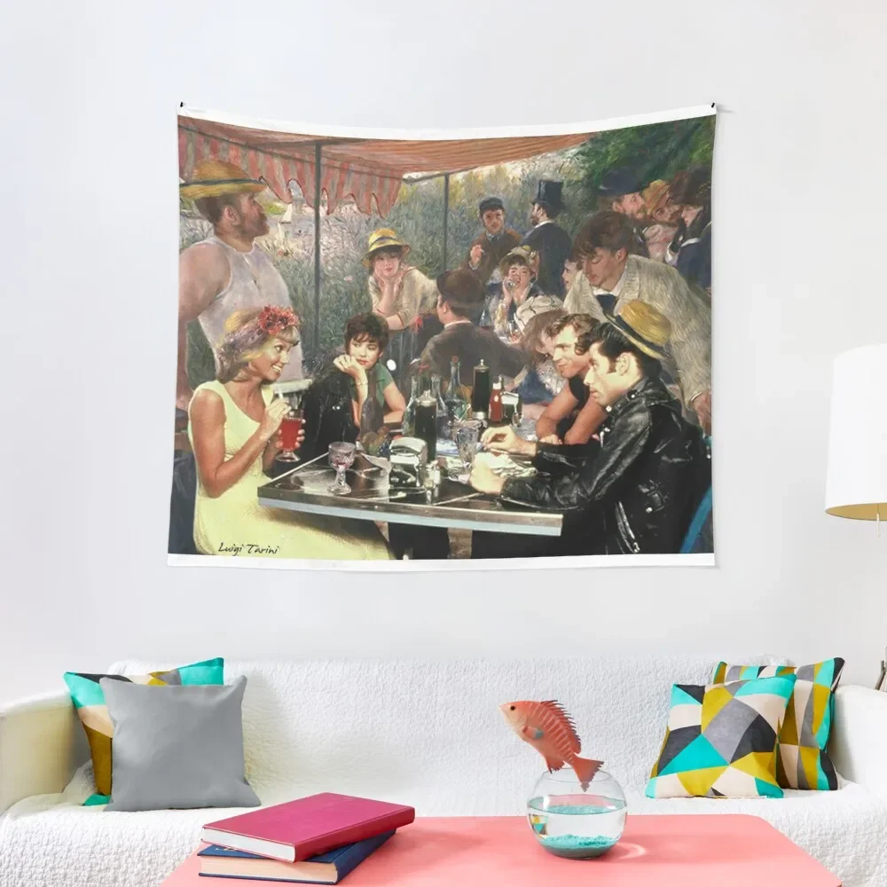 

Renoir's Luncheon of the Boating Party & Grease Tapestry Decoration Home Carpet Wall Room Decorator Tapestry