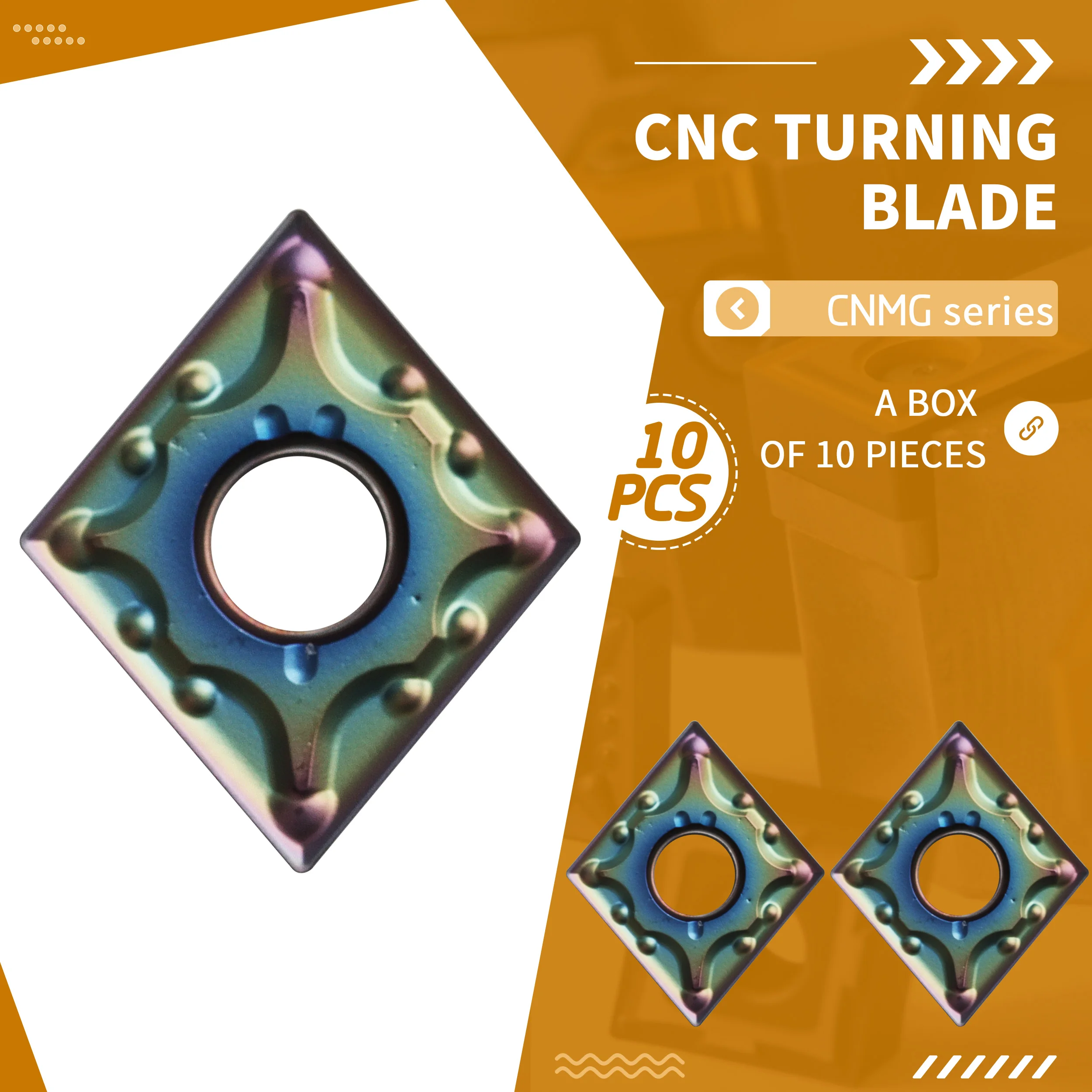 

CNMG120404-MA CV168 токарный станок с ЧПУ, токарные инструменты с модуляцией, карбидные вставки, Обработка цветных ромбовидных лезвий, износостойкая резка