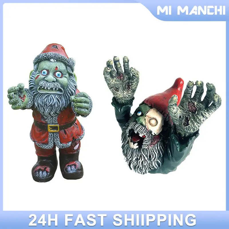 

Horror Funny Statues Outdoor Garden Courtyard Resin Ornament Cartoon Zombie Dwarf Sculptures Creative Yard Decoration Crafts