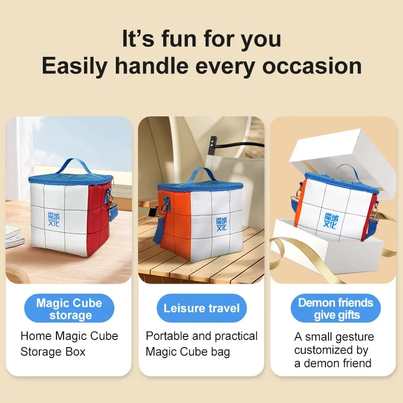 [CubeFun]MoYu Multi Functional Magic Cube Pack Organizer Bag Competition Receive Travel Leisure Handbag Children For Gifts 6