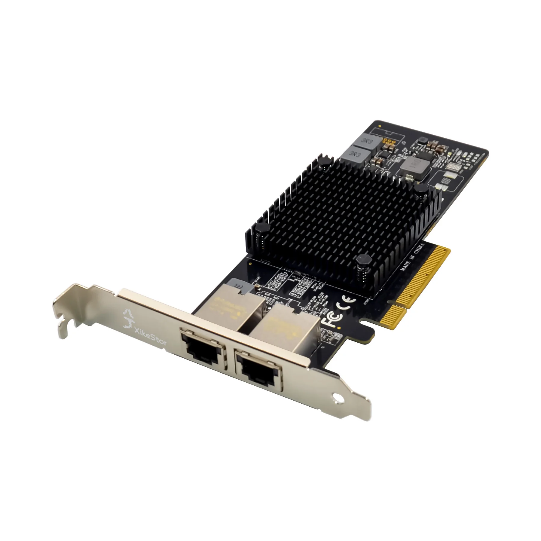XikeStor 듀얼 10G 전기 포트 네트워크 카드는 1G/2.5G/5G/10G 속도를 지원하며, Intel X550 칩 PCIE 네트워크 카드는 서버/데스크탑을 지원합니다.