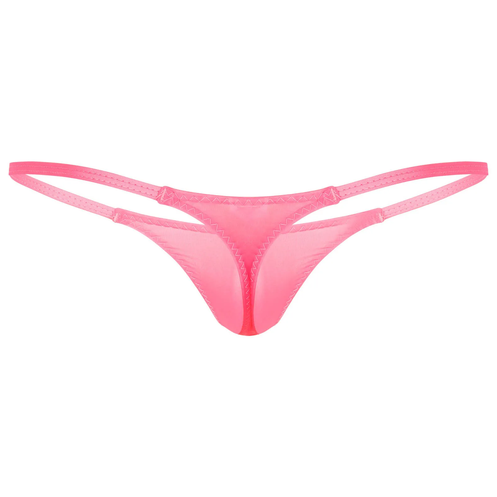 Mens Mini Micro Coverage Underwear Low Rise Thongs Panties Elastic Waistband G-Strings Briefs Underpants
