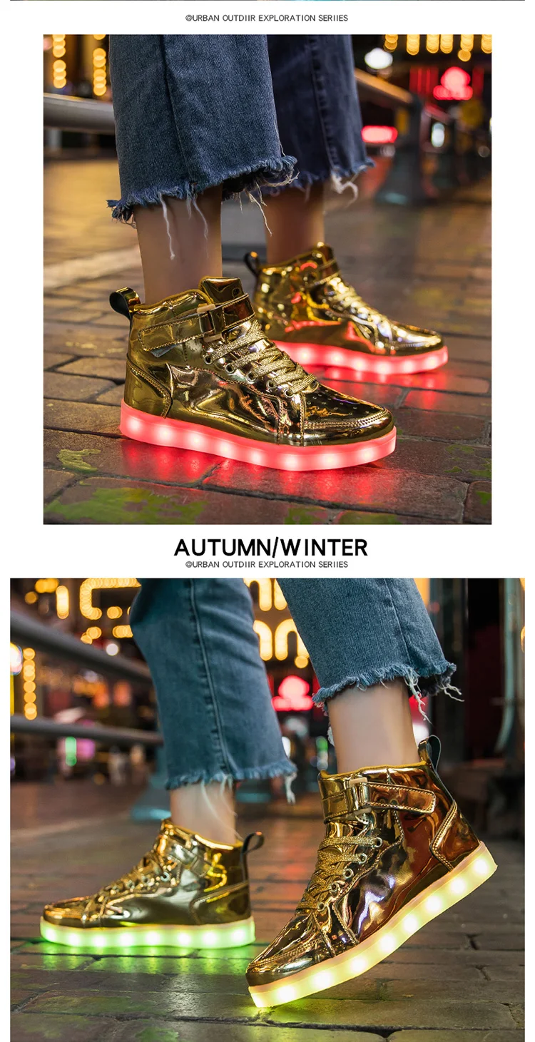 Luminous LED Light For Adults Men Women Children Boys And Girls Luminescent Sports Shoes Sizes 25-47_voghion.com