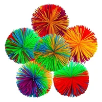 10cm Jugging Ball Colorful Rubber Wire Ball Toys For Kids Anti-Stress Stretchy Ball Children's Novelty Toys Funny Rubber Toy 1