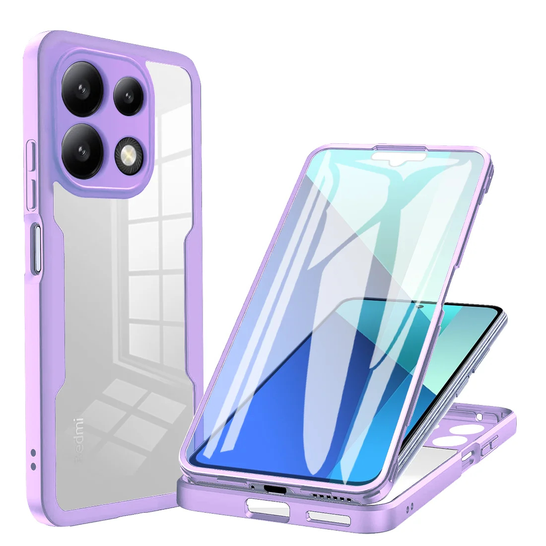Full Coverage 360° Protection Silicone Case with Screen Protector