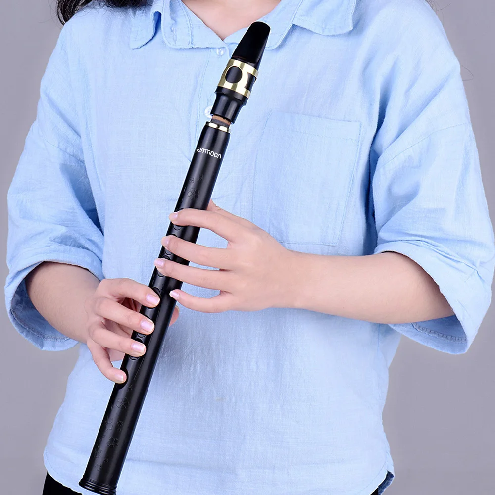 ammoon Mini Pocket Bb Saxophone Sax ABS with Alto Mouthpieces 10pcs Reed Carrying Bag Woodwind Instrument Saxophone Accessories saxophone musical instrument saxophone parts accessories