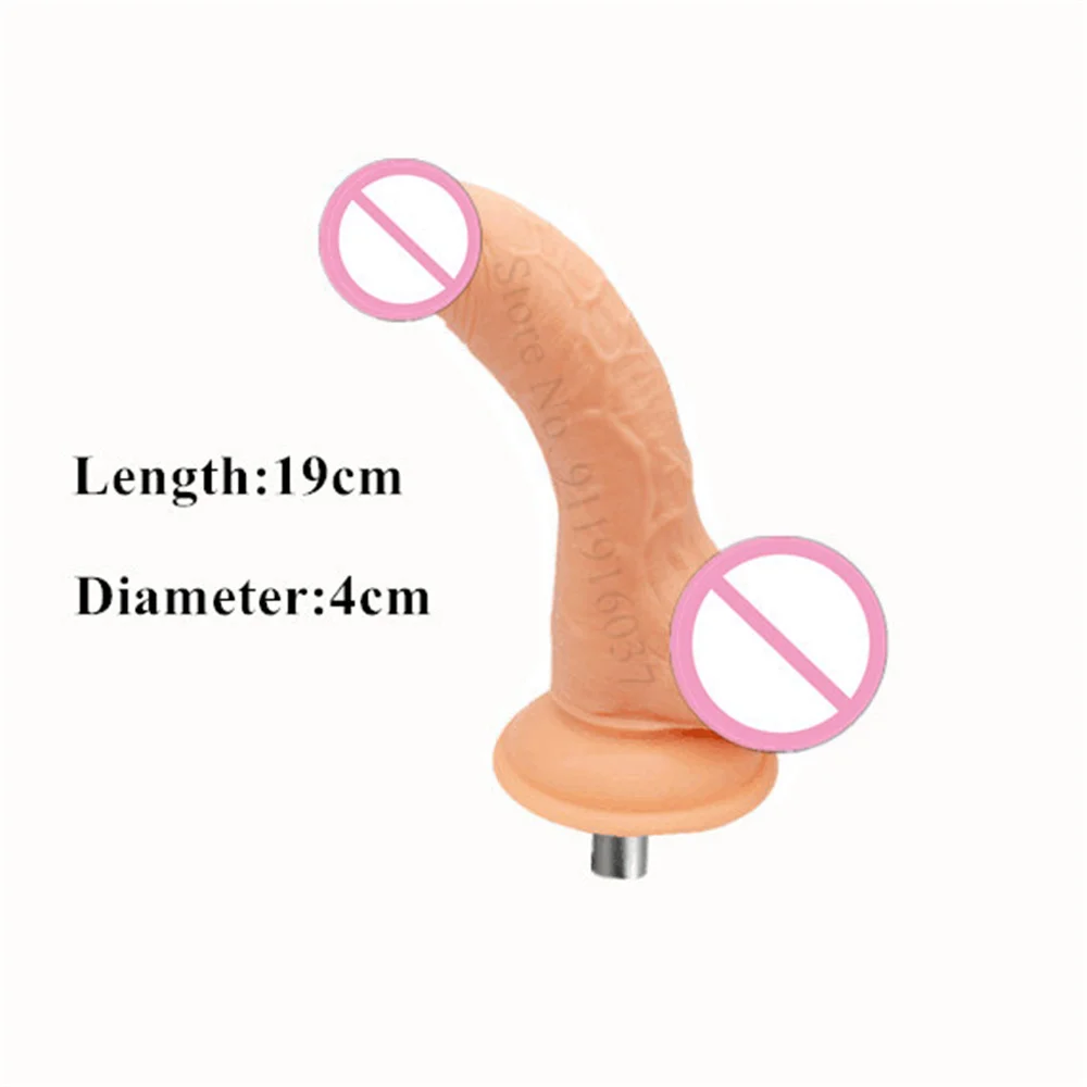 Electric Dildo Machine Attachments Male Penis 3XLR Metal Nozzles Dildo Vibrator Adapters Massage Gun Anal Plug-sex toy