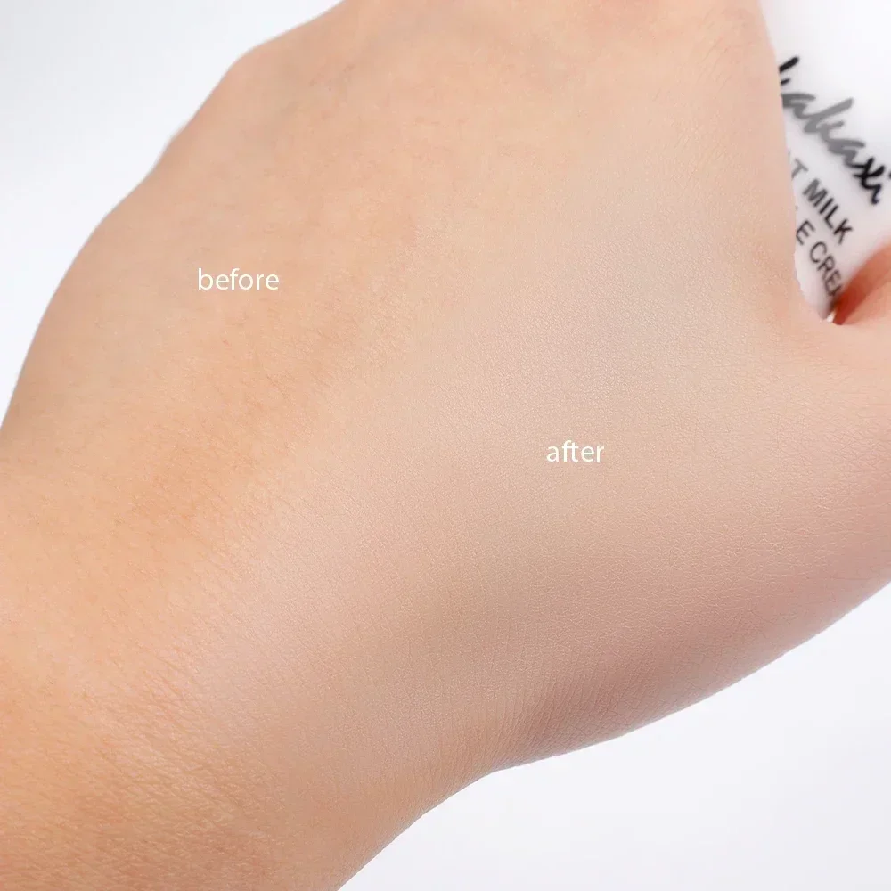 Liquid Foundation Goat Milk Waterproof Base Brighten Whitening Cover Dark Circles Matte Foundation Cosmetics