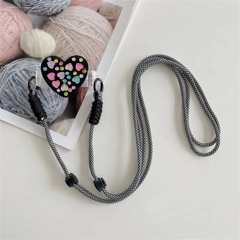 RYRA Love Shape Mobile Phone Back Clip Hanging Neck Mobile Phone Case Anti-drop Cell Phone Strap Rope Adjustable Pho
