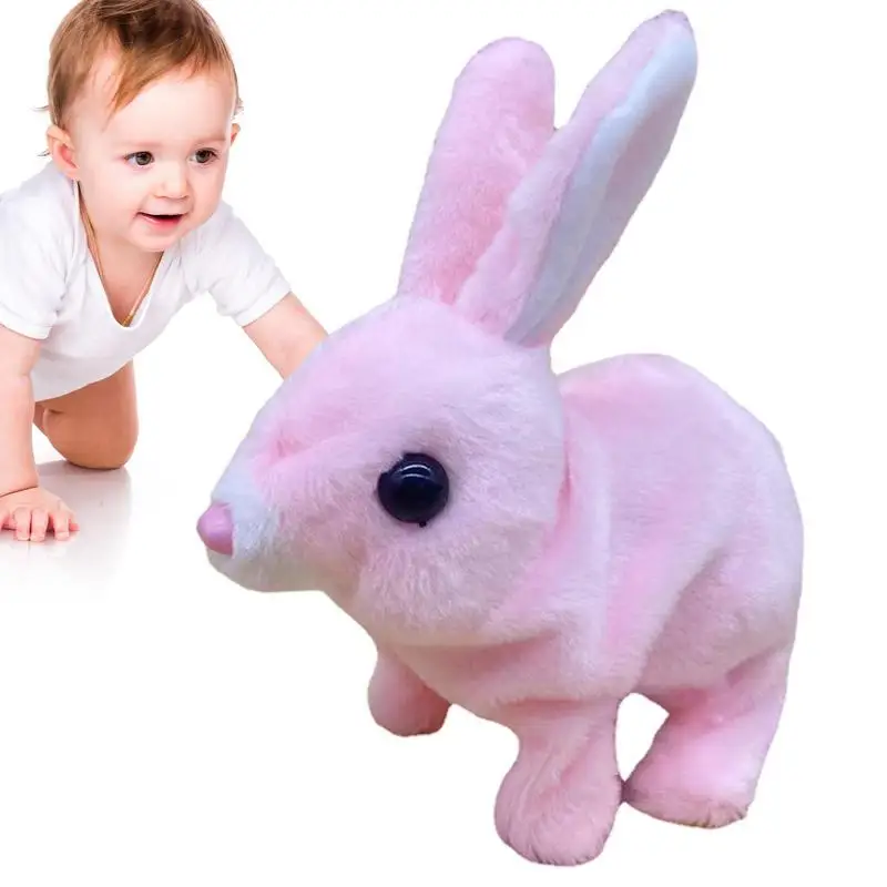 

Bunny Toys Educational Interactive Toys Electronic Plush Rabbit Toy Walking Talking Animal Shake Ears Plush Doll Electric Toys