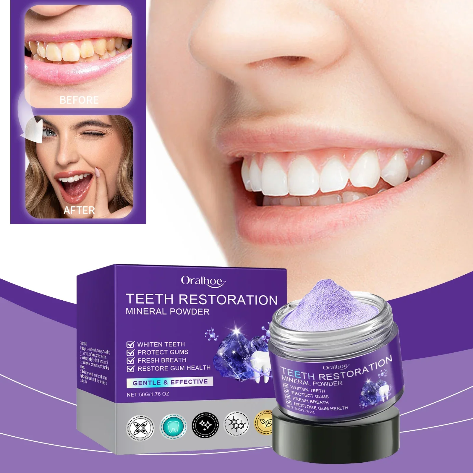 Tooth Powder Teeth Health Product Teeth Restoration Mineral Powder