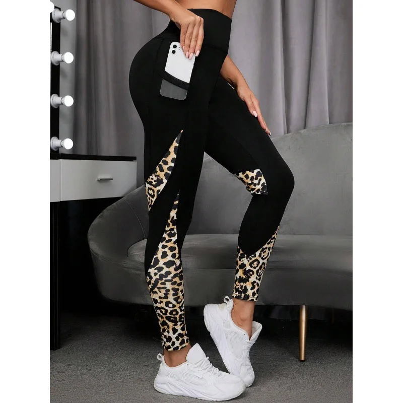 Women Printed Yoga Leggings Leopard Splicing Together Leggings High Waist Butt Lift Fashion Fitness Running with Pocket Legging Best Sellers In Women's Clothing Women Printed Yoga Leggings Leopard Splicing Together Leggings High Waist Butt Lift Fashion Fitness Running with Pocket Legging Best Sellers In Women's Clothing