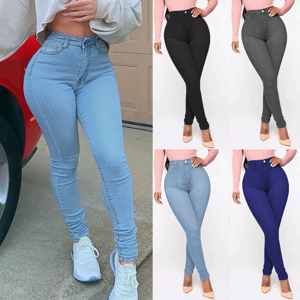 Vaqueros Niñas Cintura Alta Jhaoyu - Estilo Retro Elástico